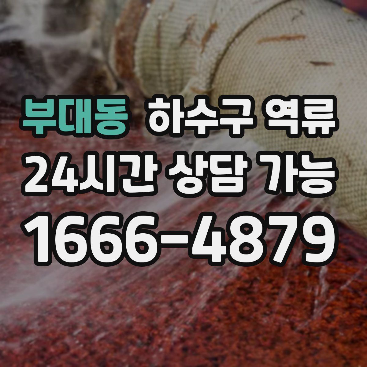 부대동 하수구 역류