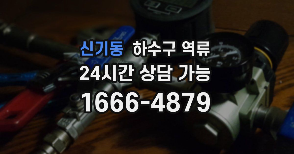 신기동 하수구 역류
