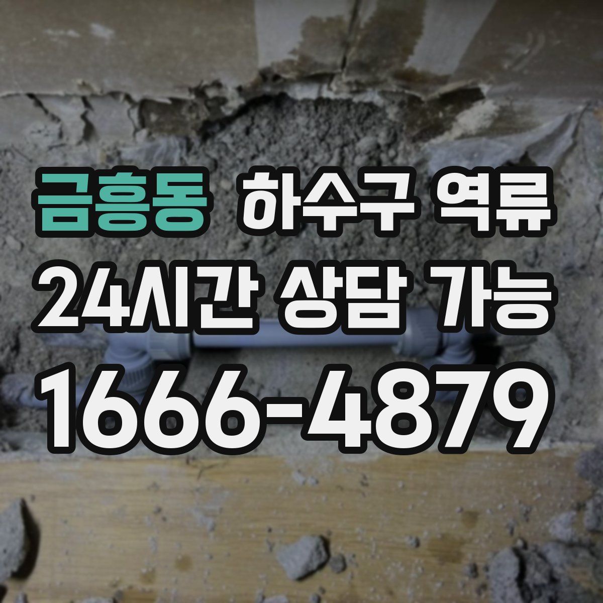 금흥동 하수구 역류