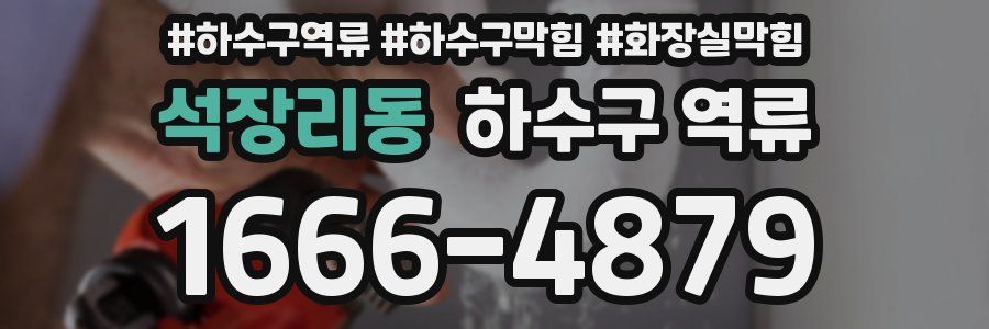 석장리동 하수구 역류