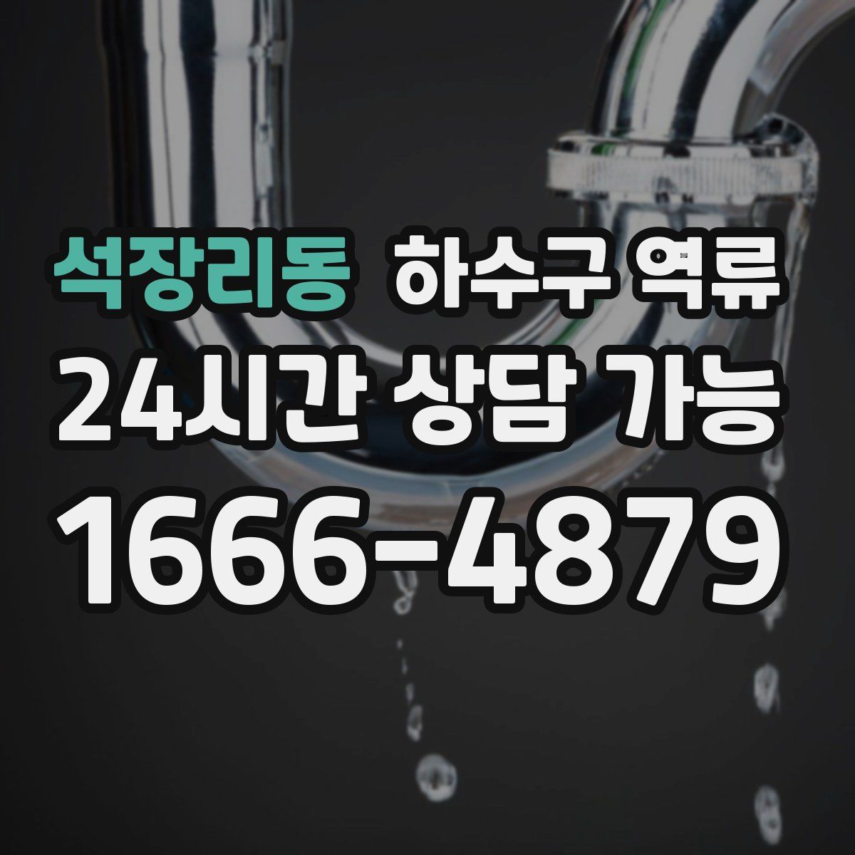 석장리동 하수구 역류