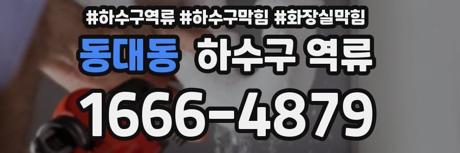 동대동 하수구 역류