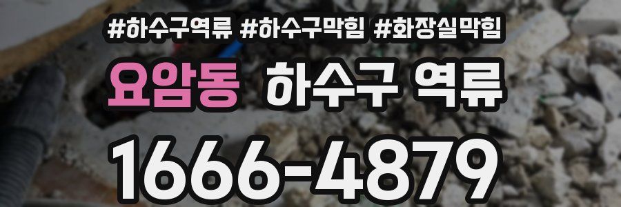 요암동 하수구 역류