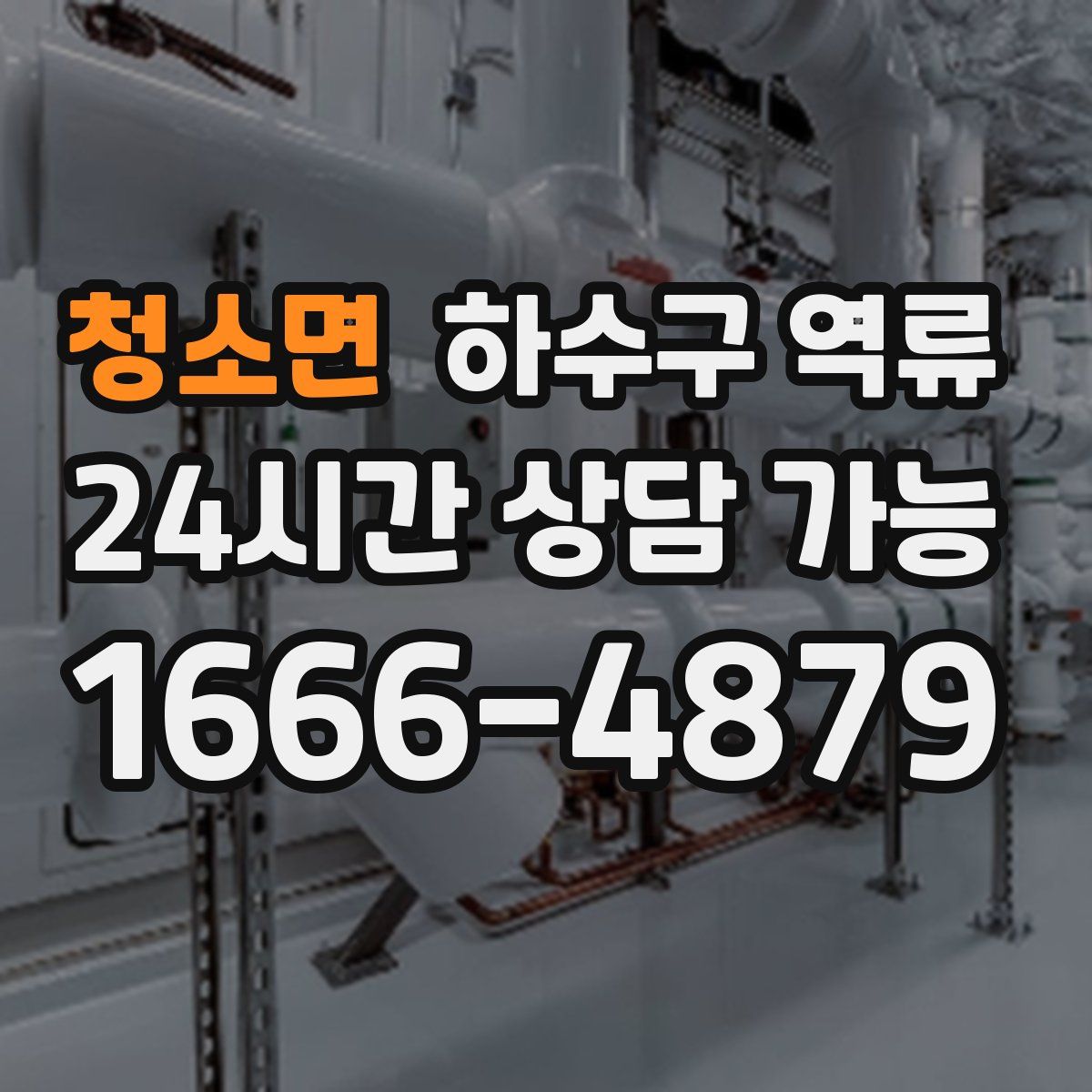 청소면 하수구 역류