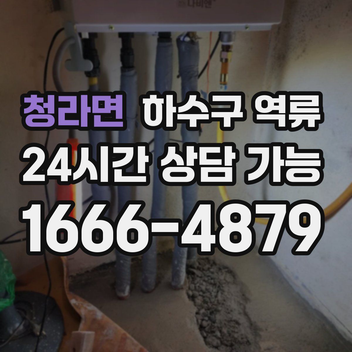 청라면 하수구 역류