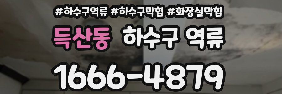 득산동 하수구 역류