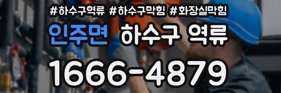 인주면 하수구 역류