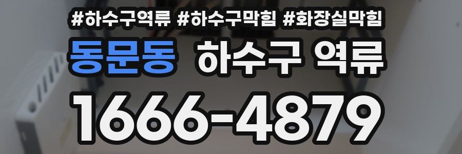 동문동 하수구 역류