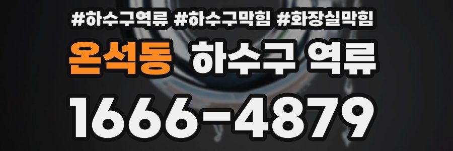 온석동 하수구 역류