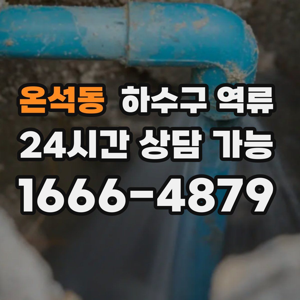 온석동 하수구 역류