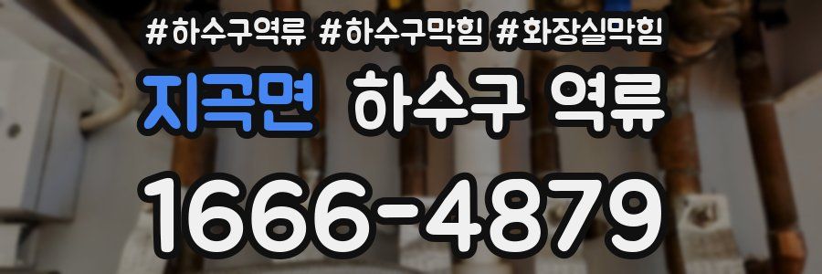 지곡면 하수구 역류