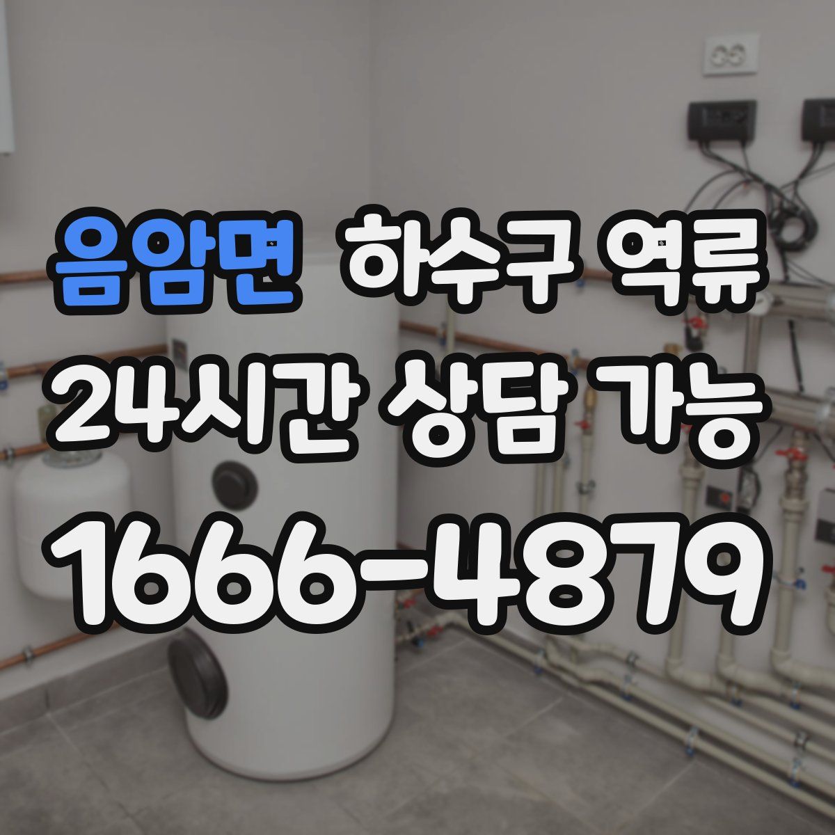 음암면 하수구 역류