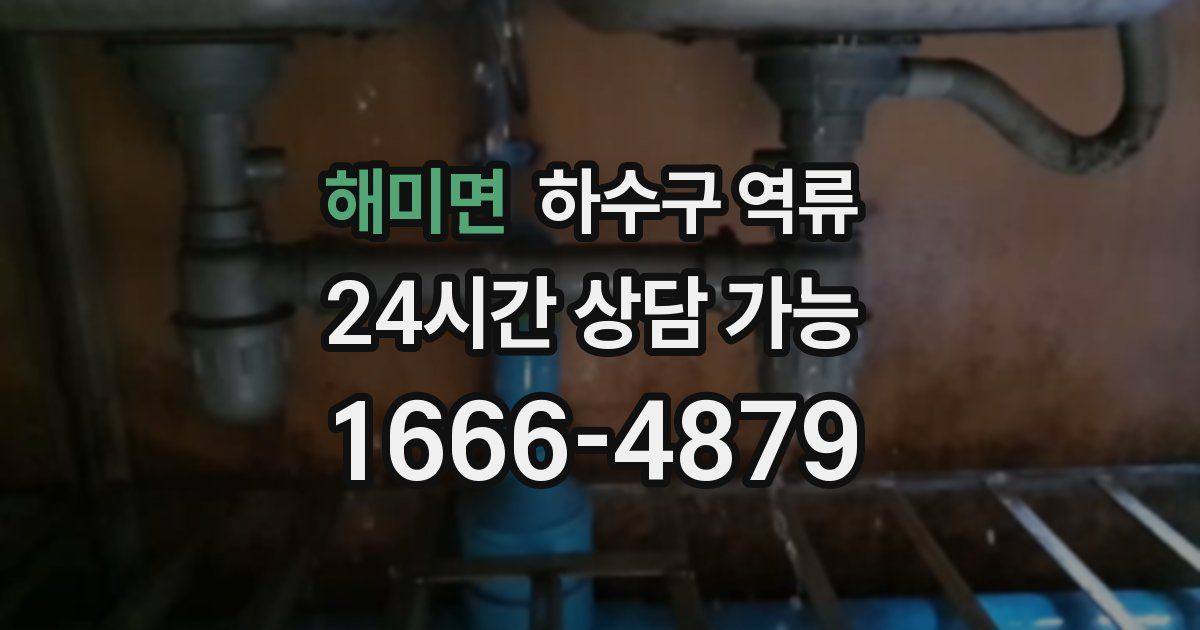 해미면 하수구 역류