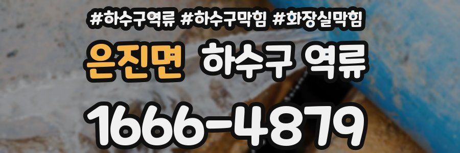 은진면 하수구 역류