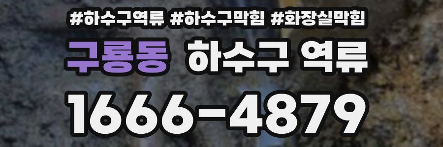 구룡동 하수구 역류