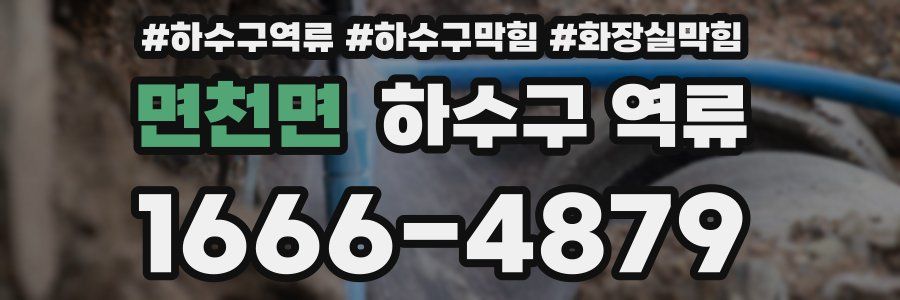 면천면 하수구 역류