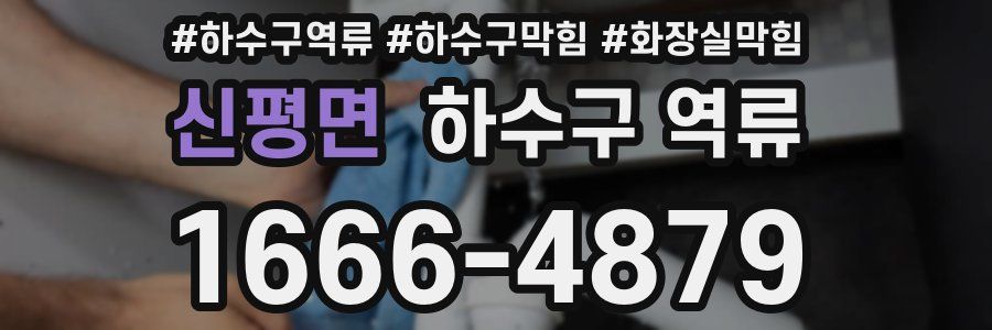 신평면 하수구 역류