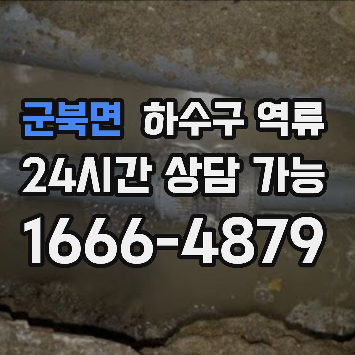 군북면 하수구 역류