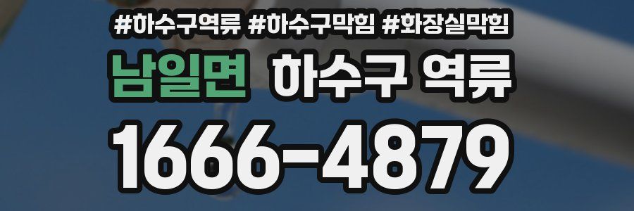 남일면 하수구 역류