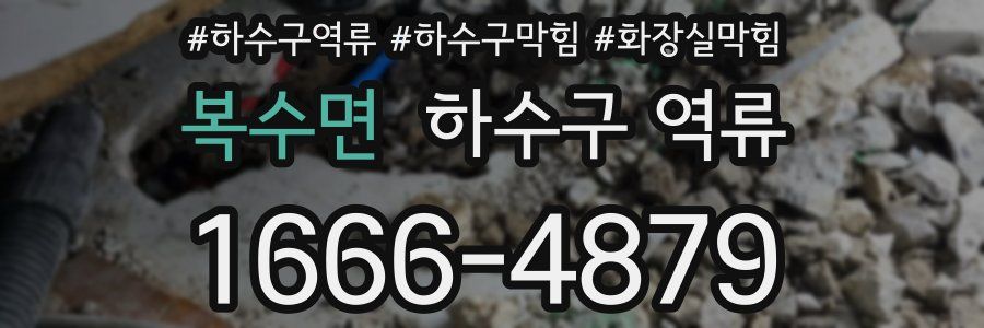 복수면 하수구 역류