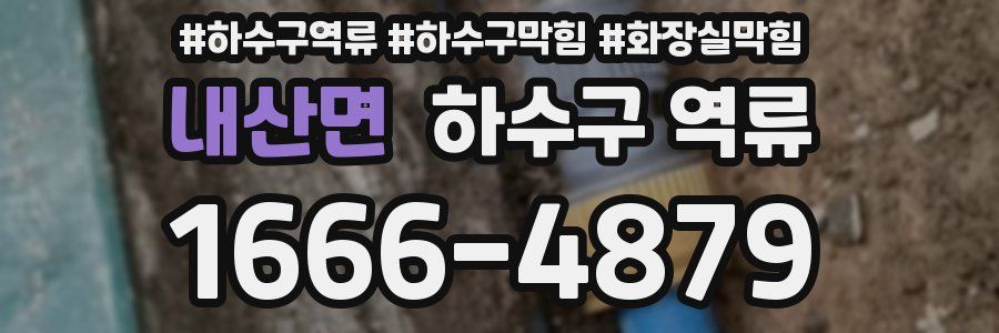 내산면 하수구 역류