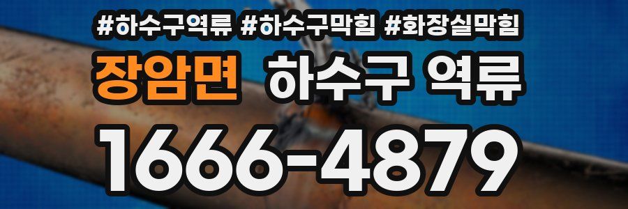장암면 하수구 역류