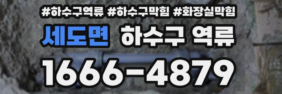 세도면 하수구 역류