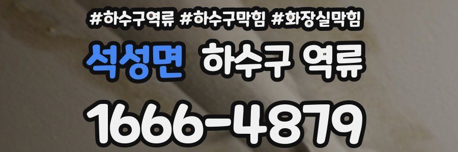 석성면 하수구 역류