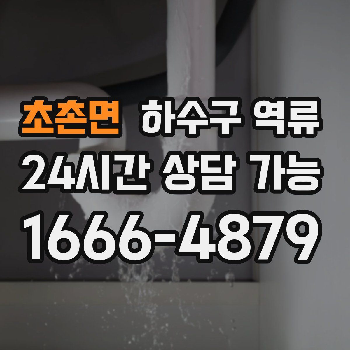 초촌면 하수구 역류