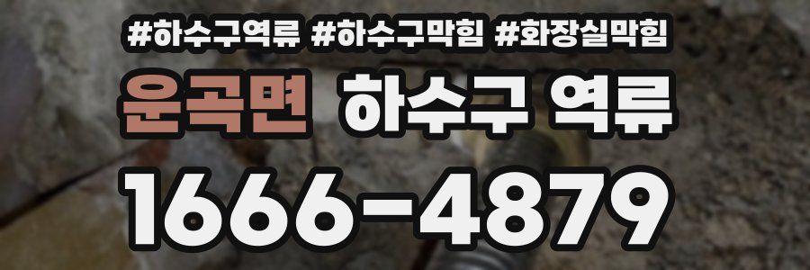 운곡면 하수구 역류