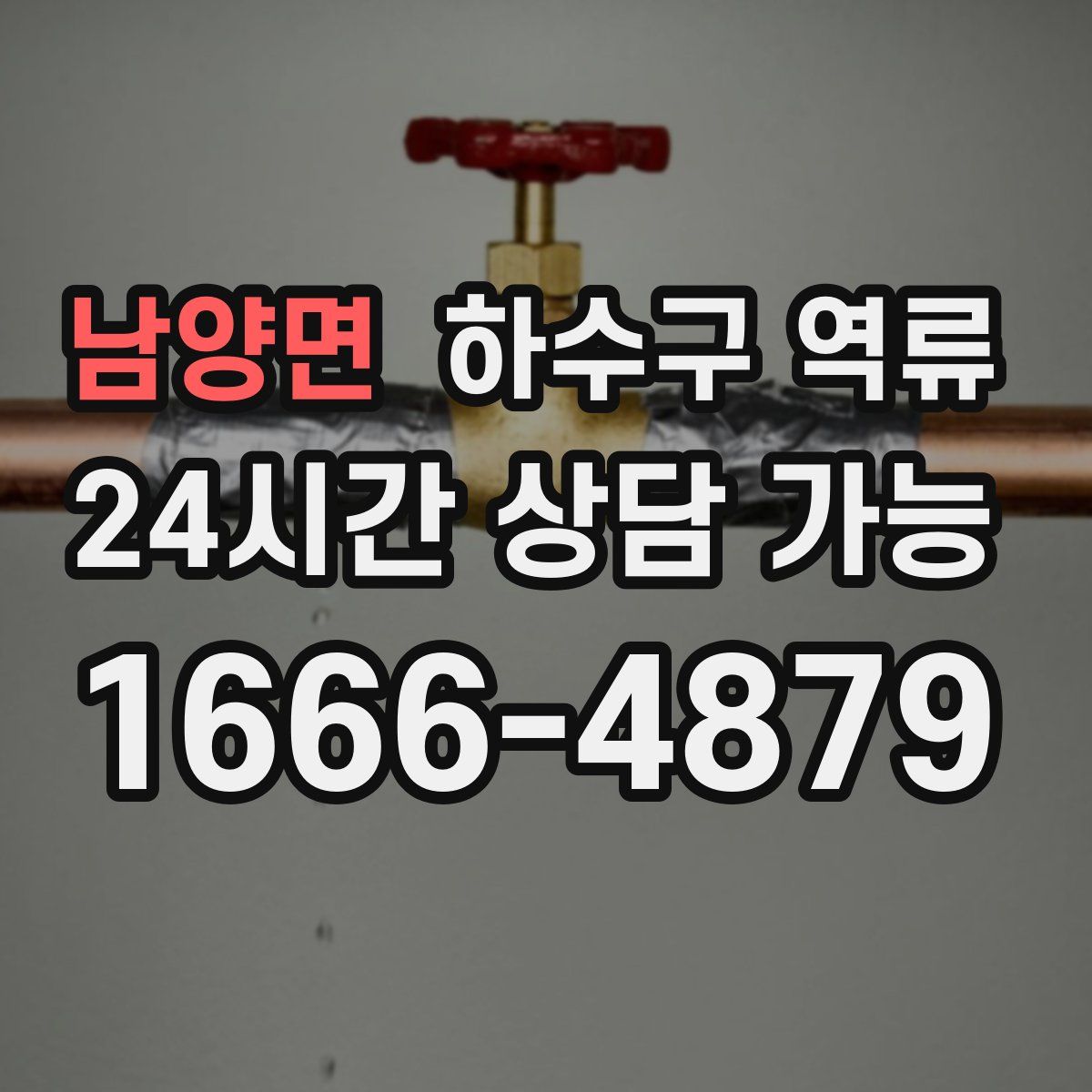 남양면 하수구 역류