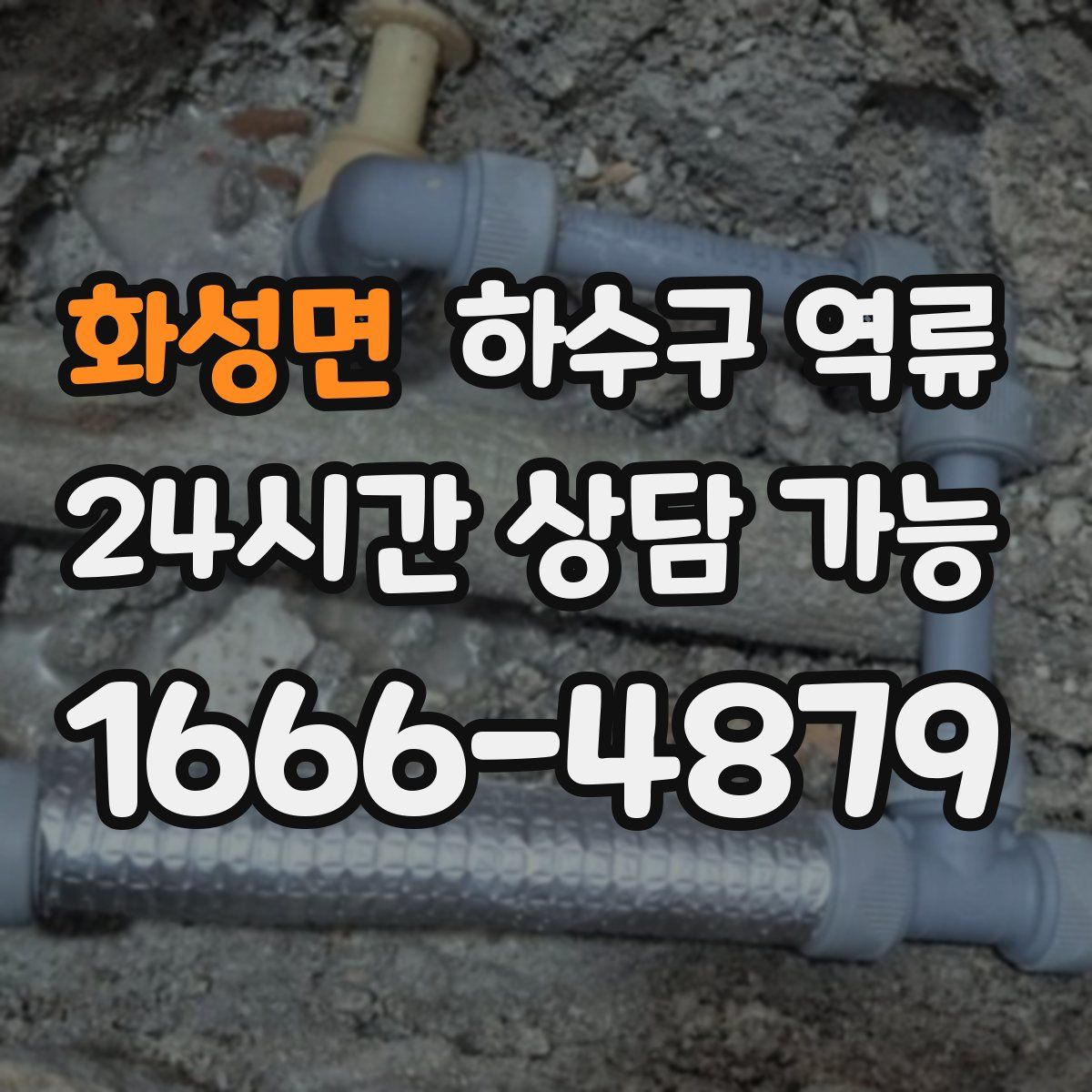 화성면 하수구 역류