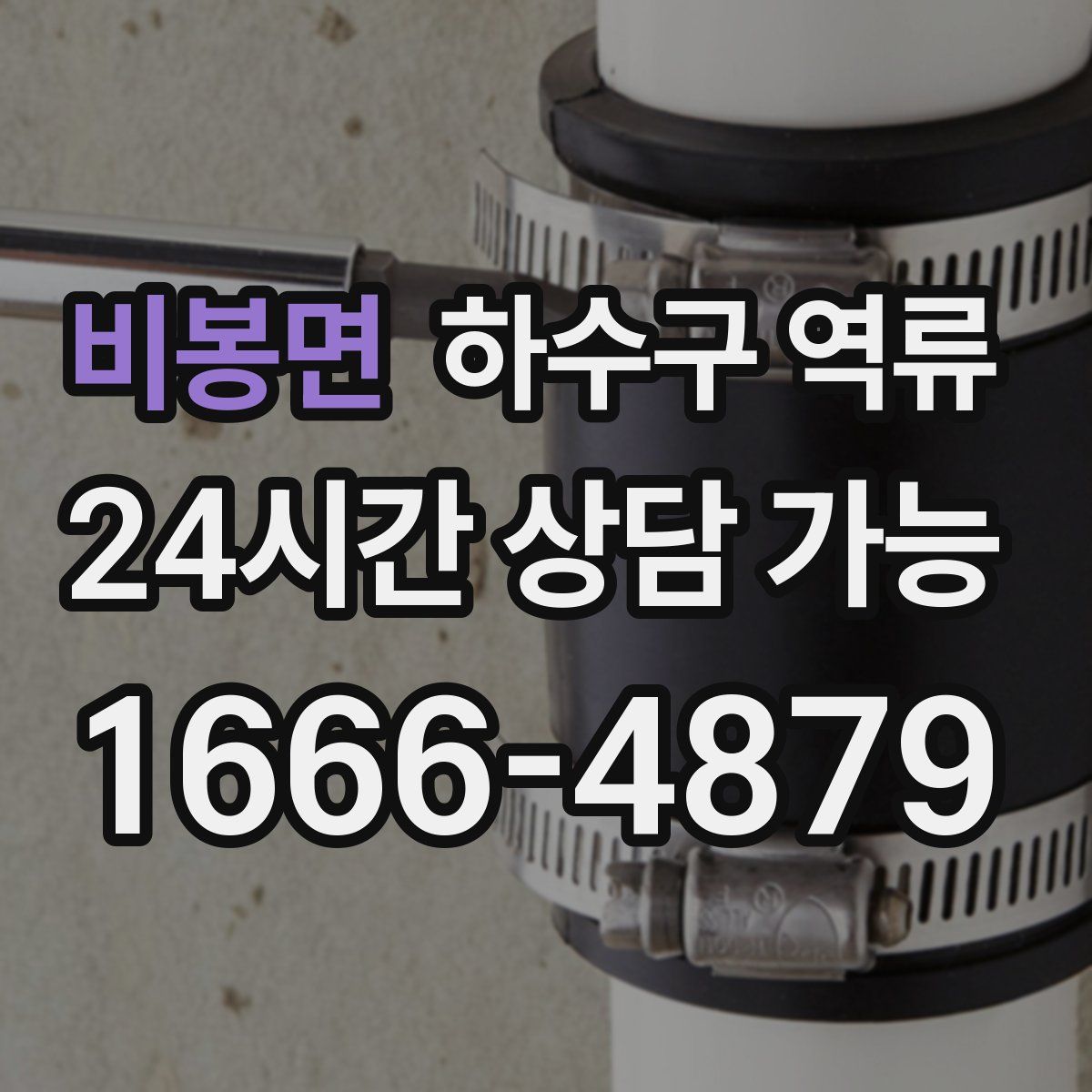 비봉면 하수구 역류