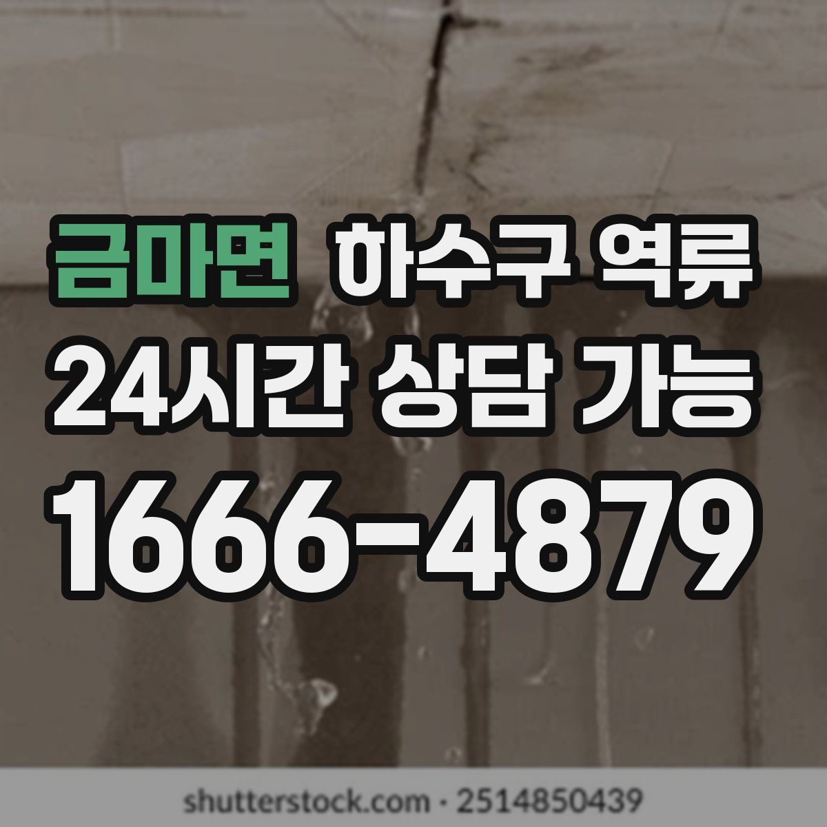 금마면 하수구 역류