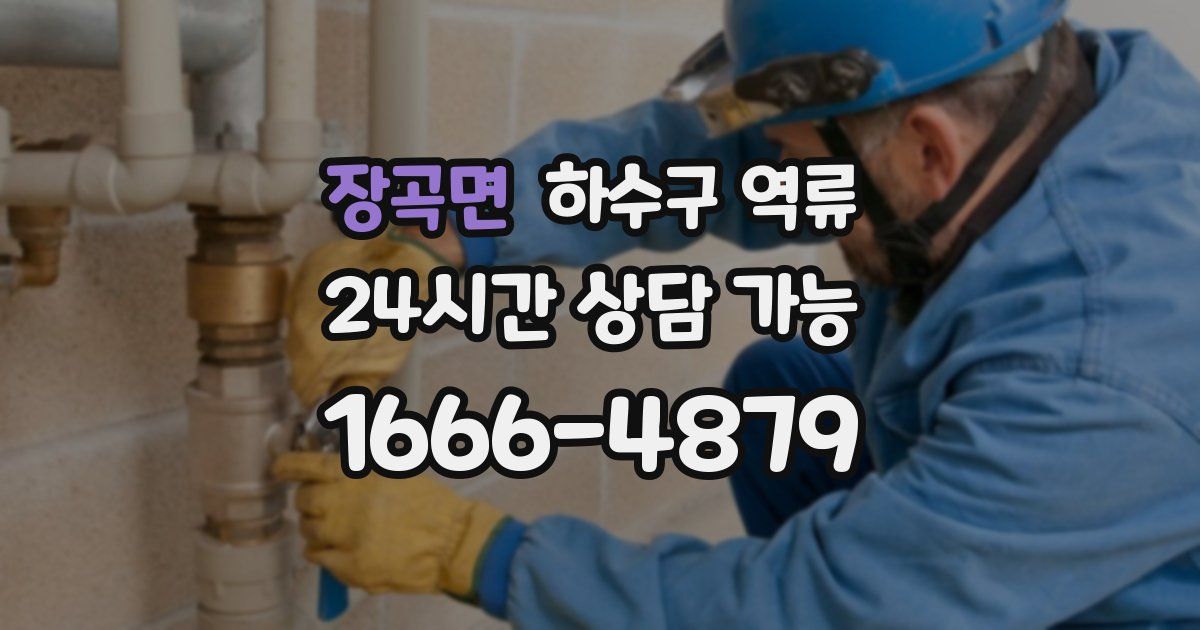 장곡면 하수구 역류