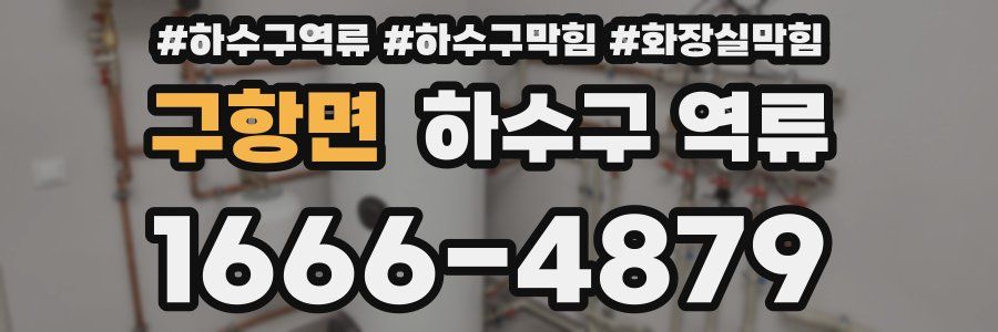 구항면 하수구 역류