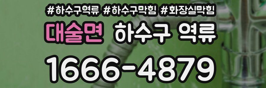 대술면 하수구 역류