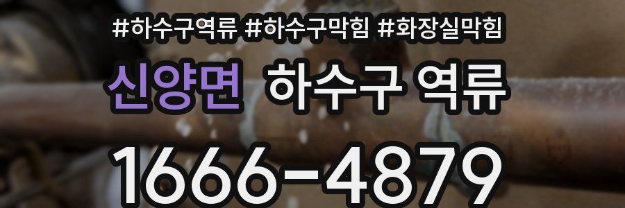 신양면 하수구 역류