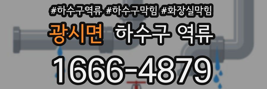 광시면 하수구 역류