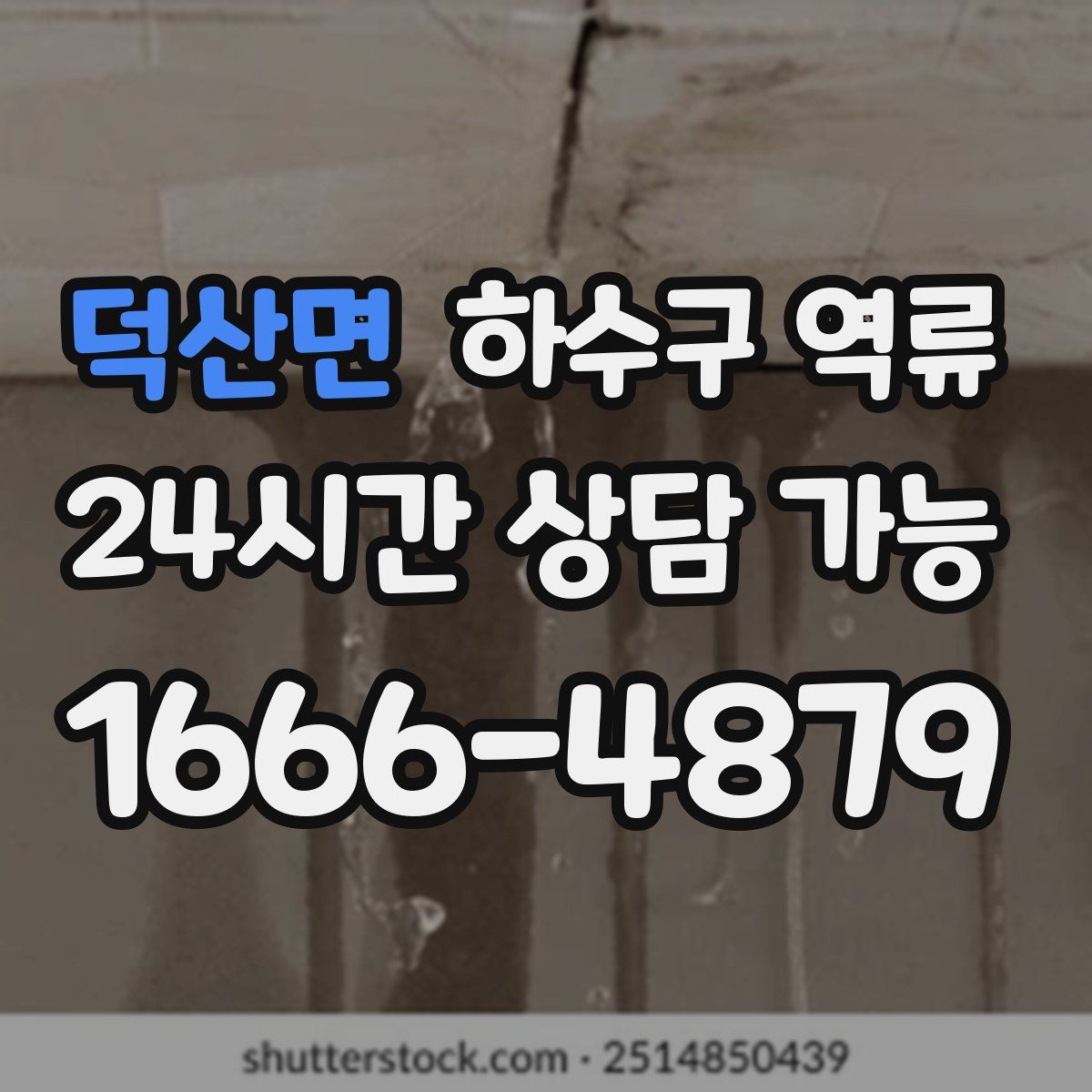 덕산면 하수구 역류