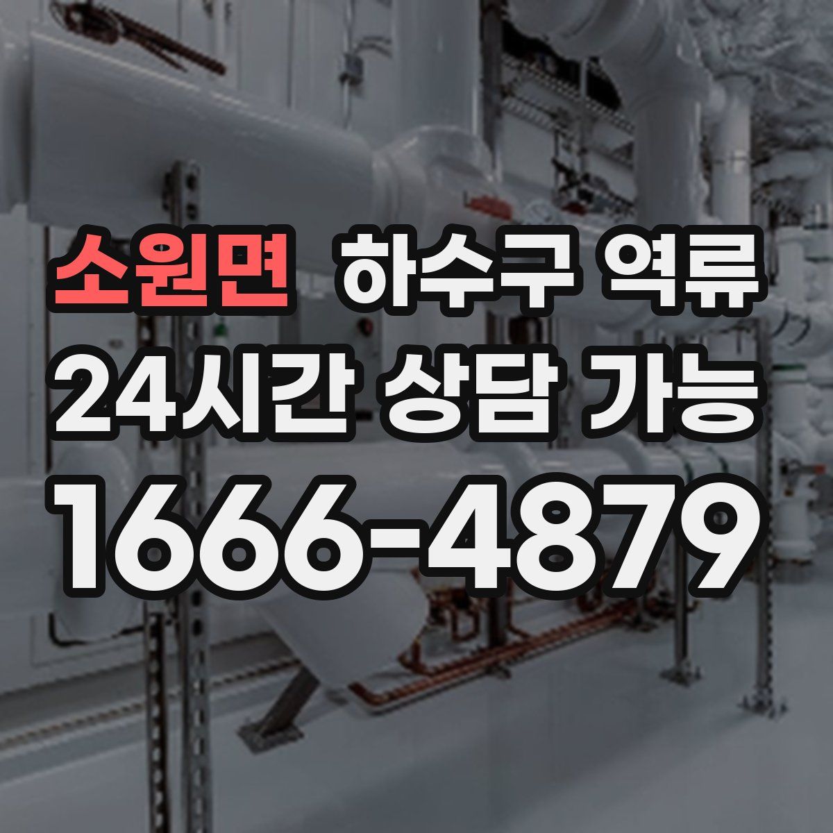 소원면 하수구 역류