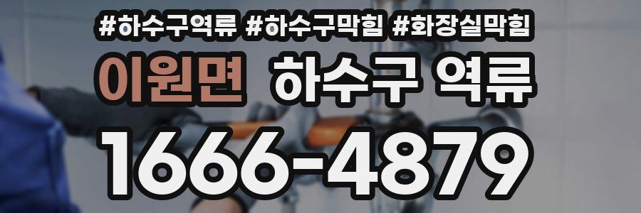 이원면 하수구 역류