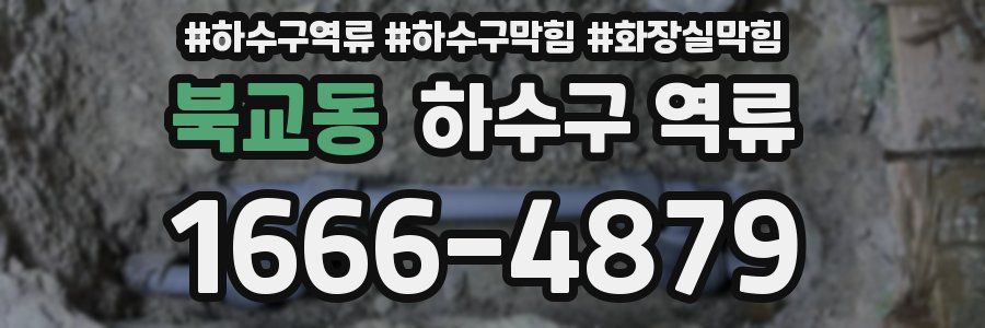 북교동 하수구 역류