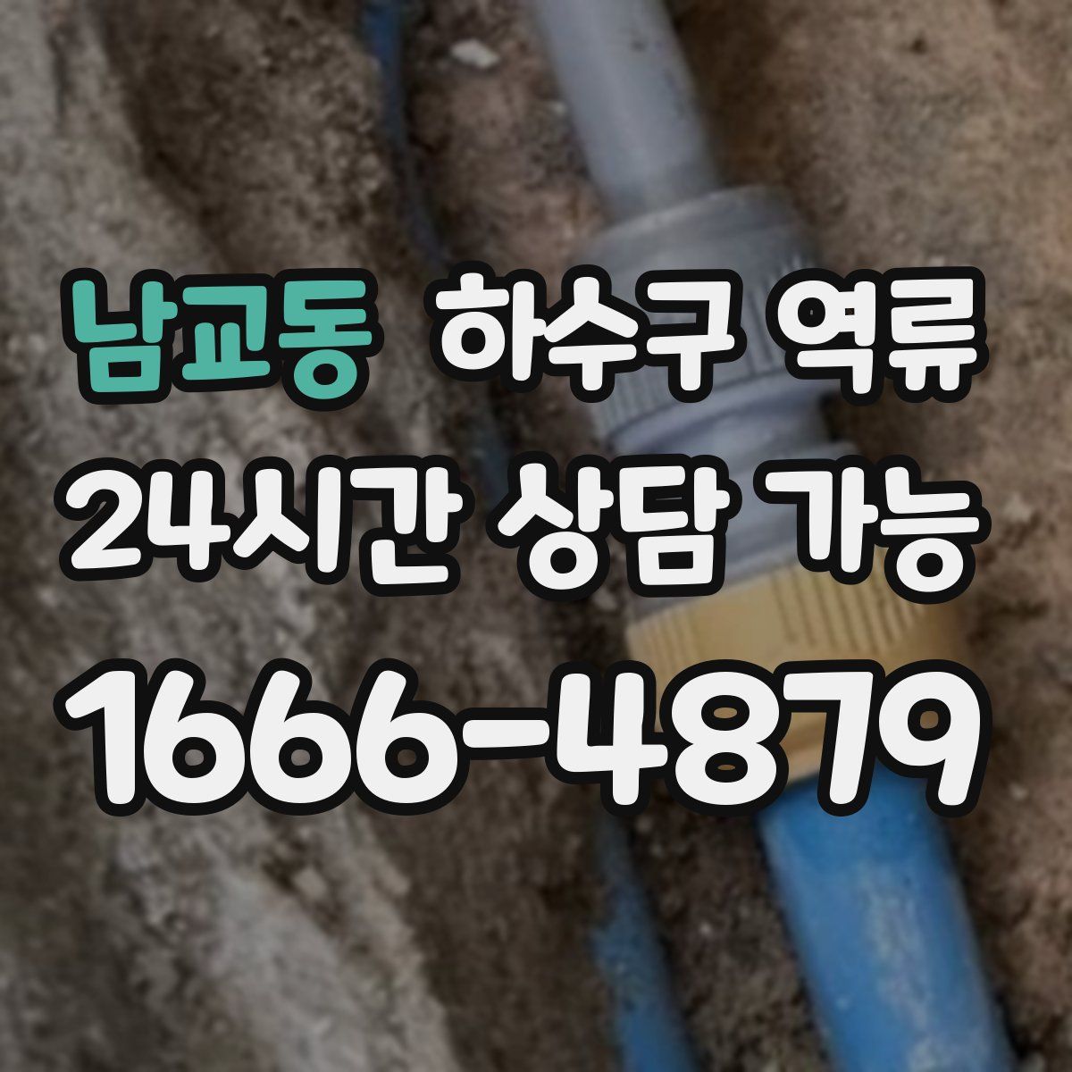 남교동 하수구 역류