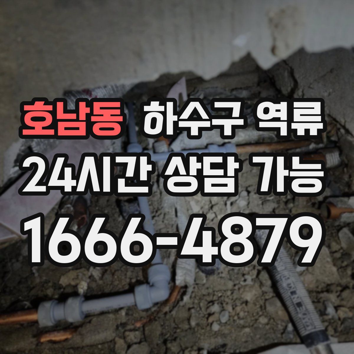 호남동 하수구 역류