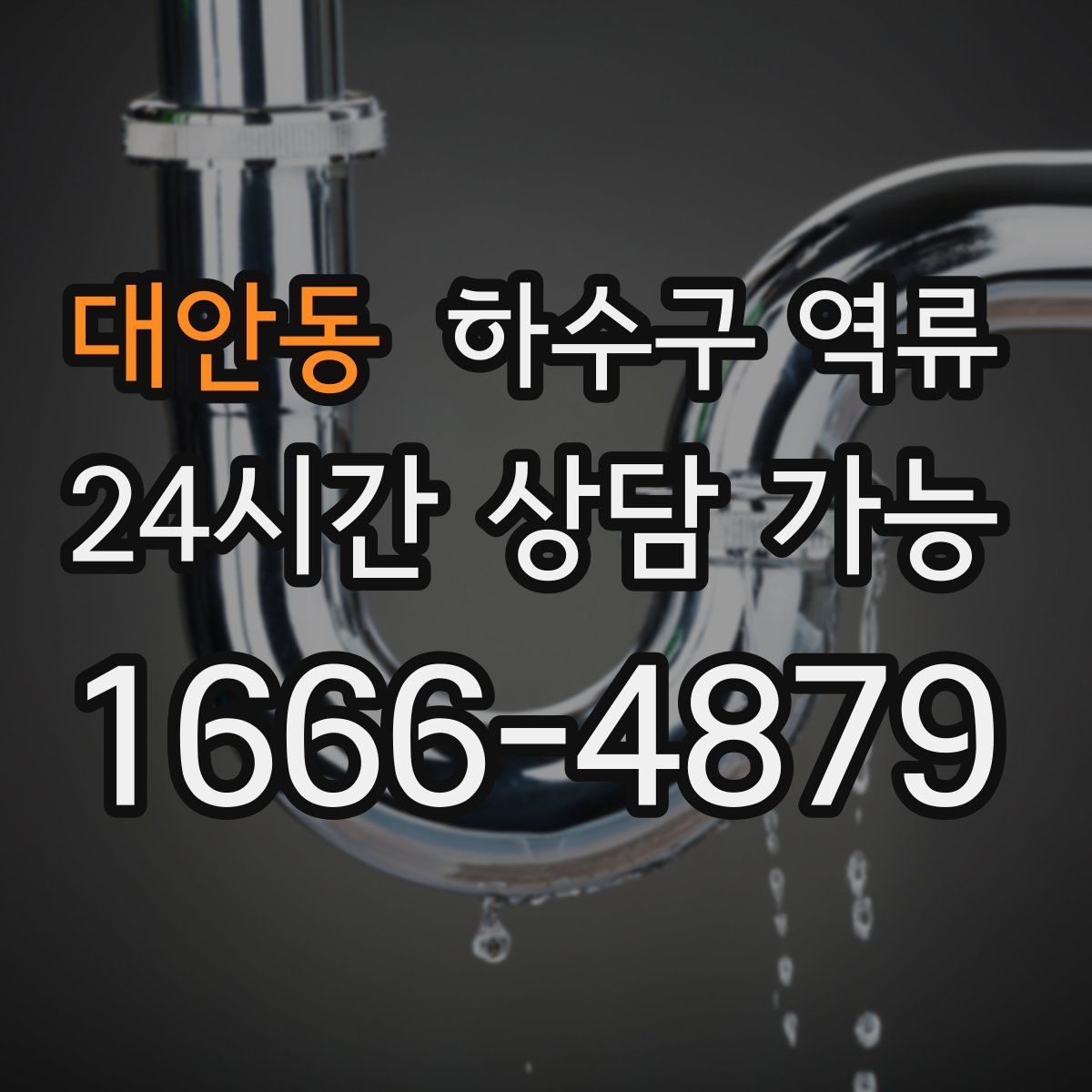 대안동 하수구 역류