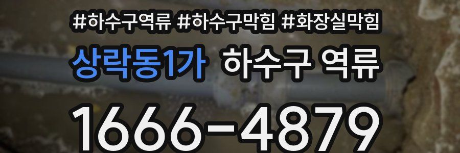 상락동1가 하수구 역류