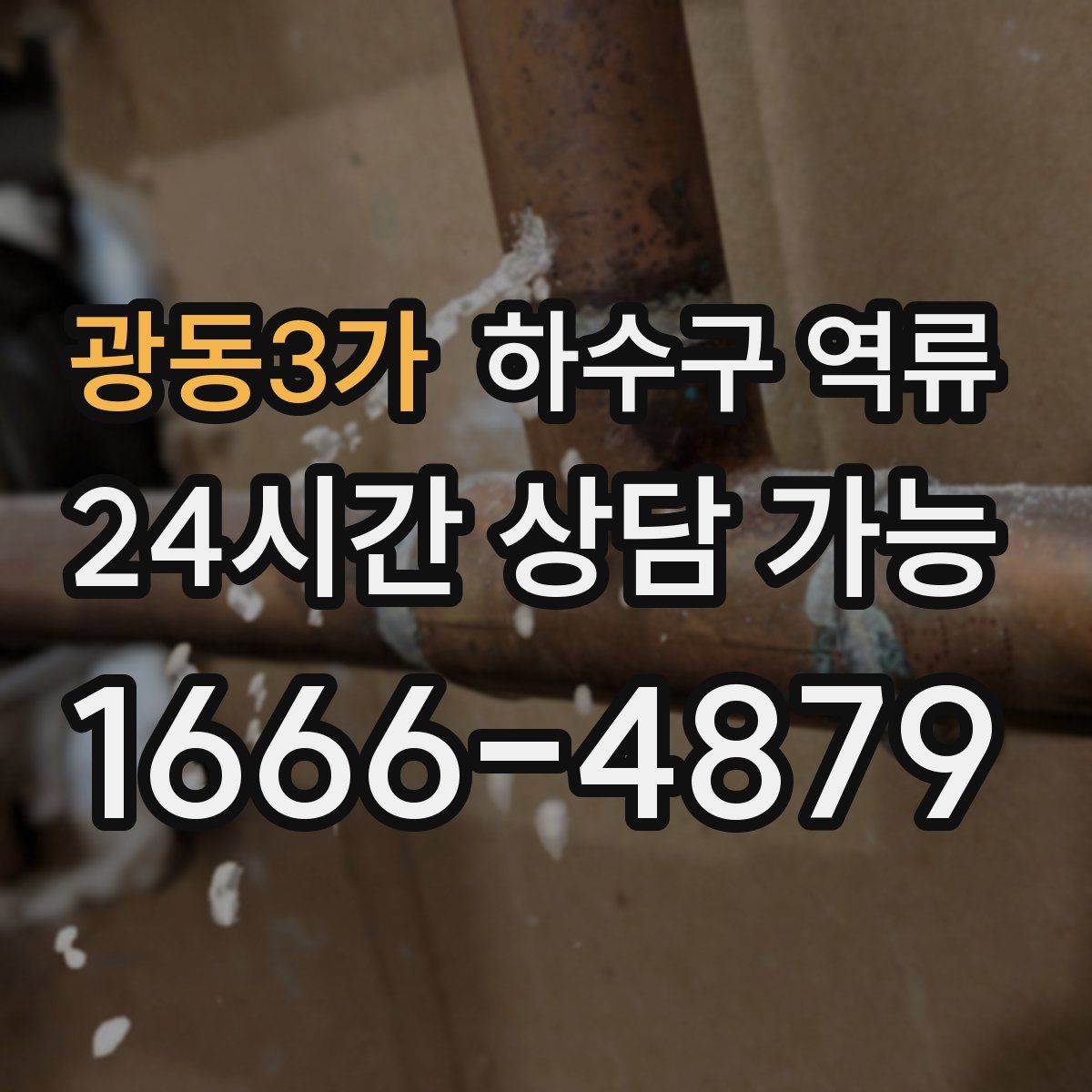 광동3가 하수구 역류