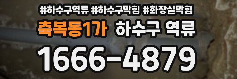 축복동1가 하수구 역류