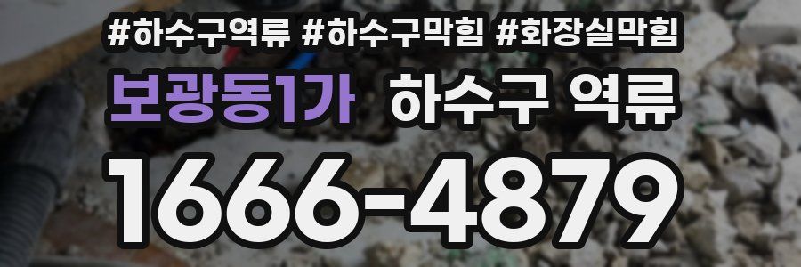 보광동1가 하수구 역류